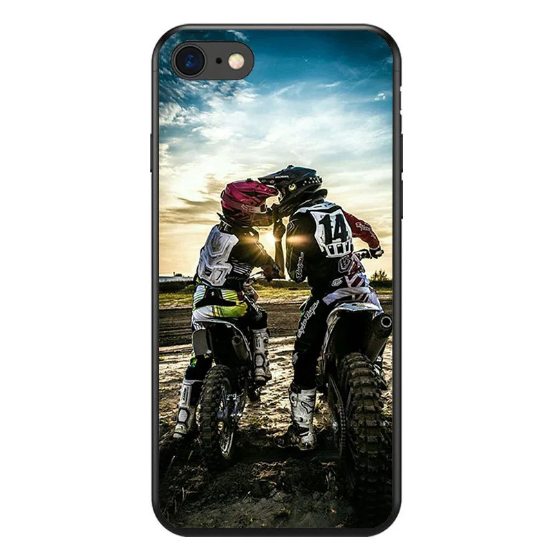Motocross moto cross dirtbikes soft Silicone phone case for iPhone 8 7 6 6S Plus X XS MAX XR 10 5S SE Coque Shell |