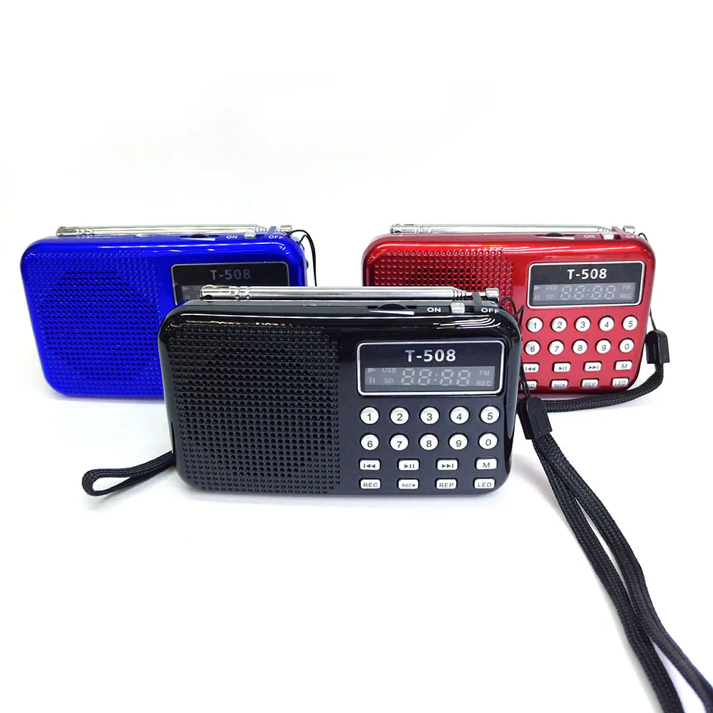 Портативный fm-радио динамик мини приемник с стерео громкий Поддержка FM USB Micro TF