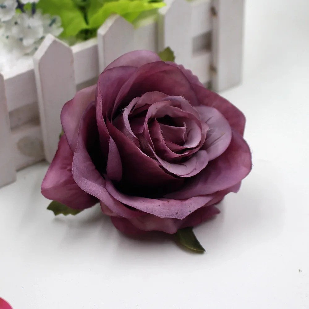 Искусственные шелковые цветы с розами 20 шт./лот для свадебного украшения