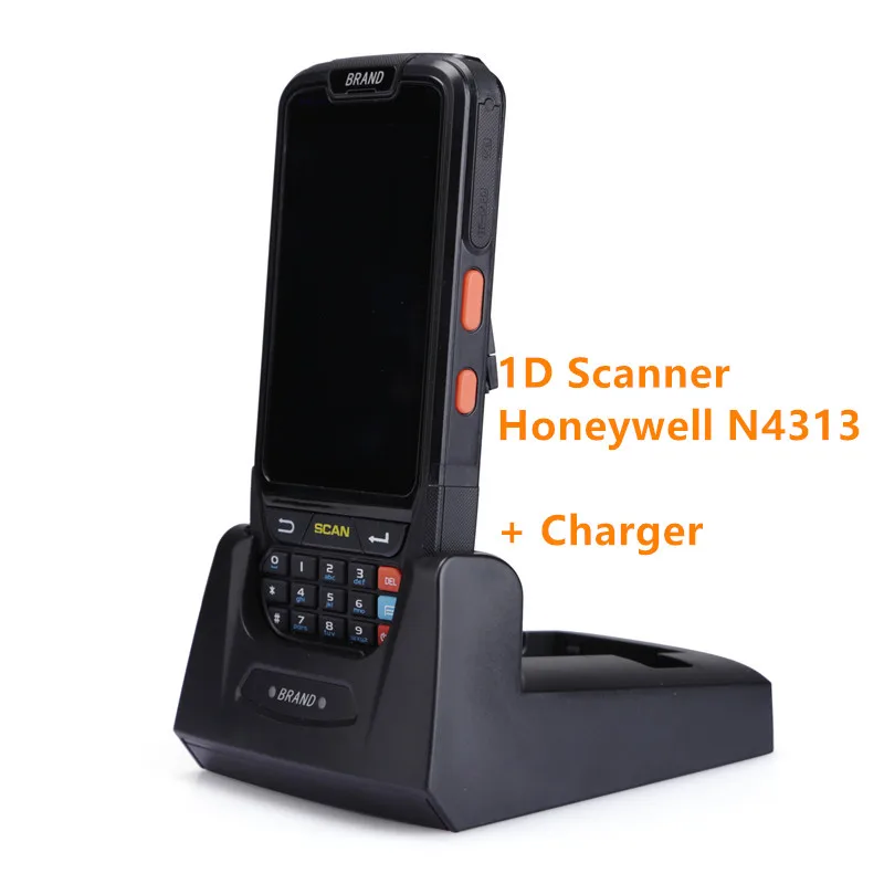 1D 4313 and charger Сканер штрих-кода КПК склад прочный сборщик данных Ручной терминал Honeywell n4313 лазерный 1D 2D сканер android - Цвет: 1D 4313 and charger