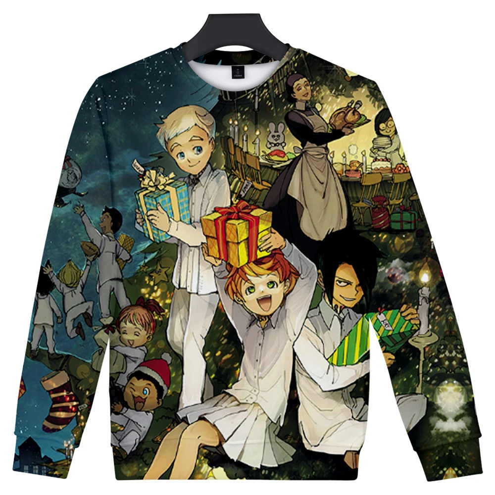 Свитер jungkook с надписью Promised Neverland Grace Field Science Фантастика модный свободный свитер