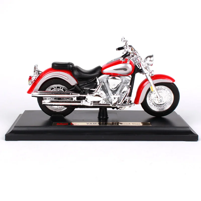 Maisto 1:18 2001 road star red литье под давлением для мотоцикла yamaha модель мотоциклетная