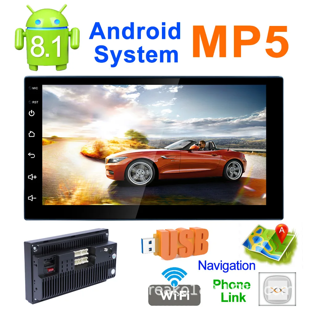 7 &quotHD Bluetooth Экран 2 Din Автомобильная Стереосистема радио FM AUX USB SD MP5 плеер вызова в