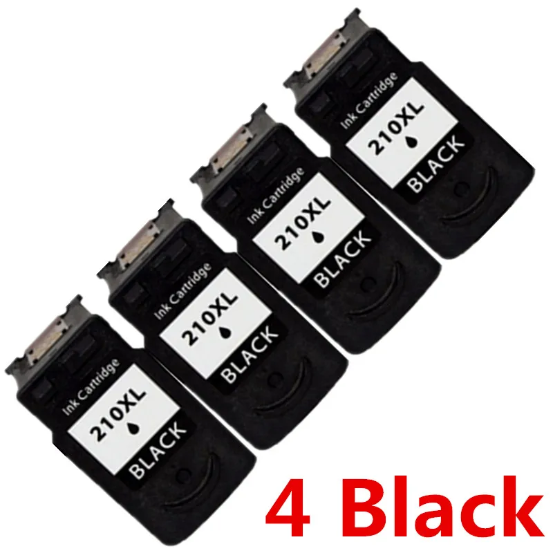 Восстановленные картриджи для Canon PG-210 XL PG-210XL PG 210 PG210 CL-211XL CL-211 Pixma iP2700 iP2702 MP240 MP250 MP260 - Цвет: 4 Black