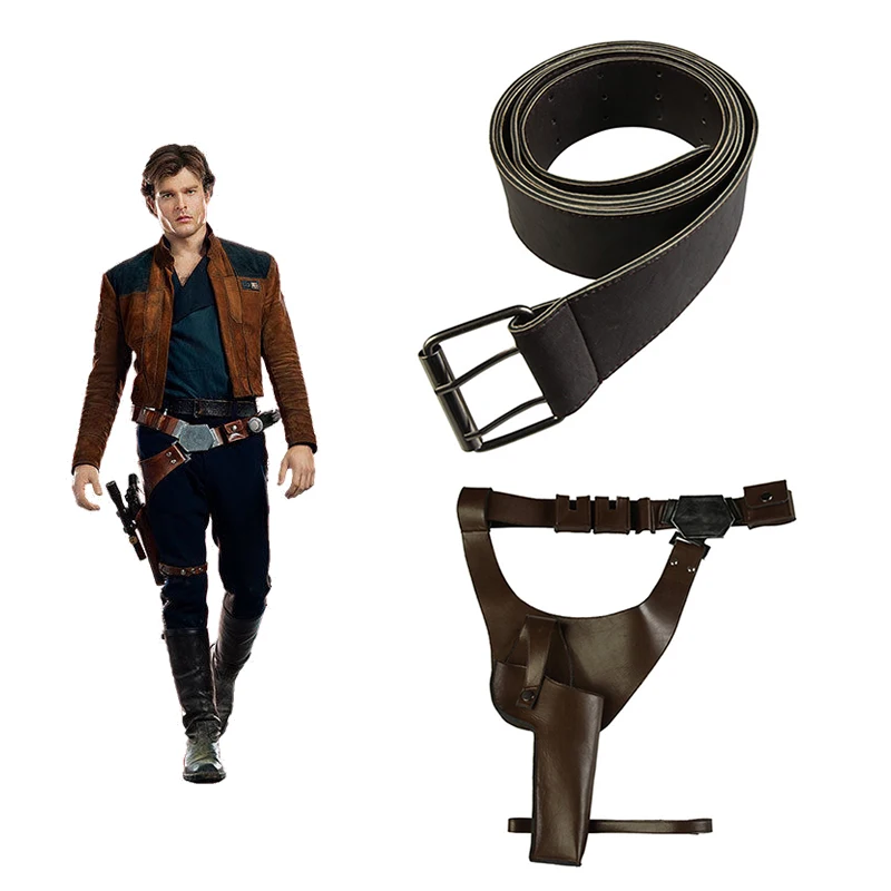 Solo A Star Wars Story косплей реквизит Хан Solo ремень кобура Хэллоуин костюм аксессуары фильм ремень кобура для взрослых мужчин