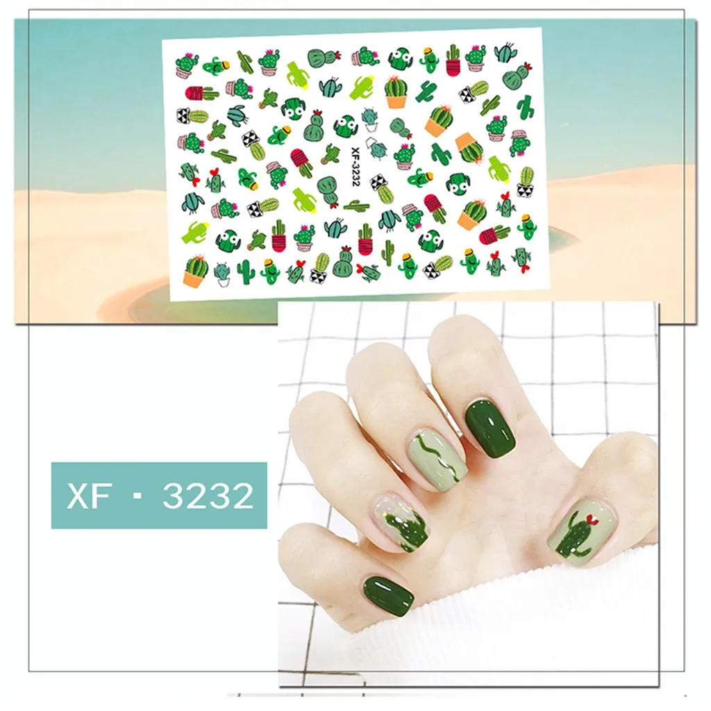 Full Beauty Summer 12 Designs Nail Water Sticker Set Fruit Lemon Slider Art Transfer Decal Colorful Charm Decor LD | Красота и