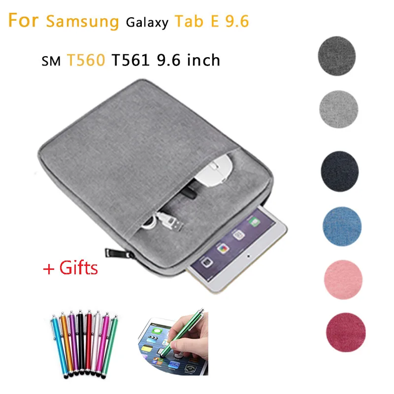 Бесплатные подарки + сумка чехол для Samsung Galaxy Tab E 9 6 SM T560 T561 тонкий защитный экрана