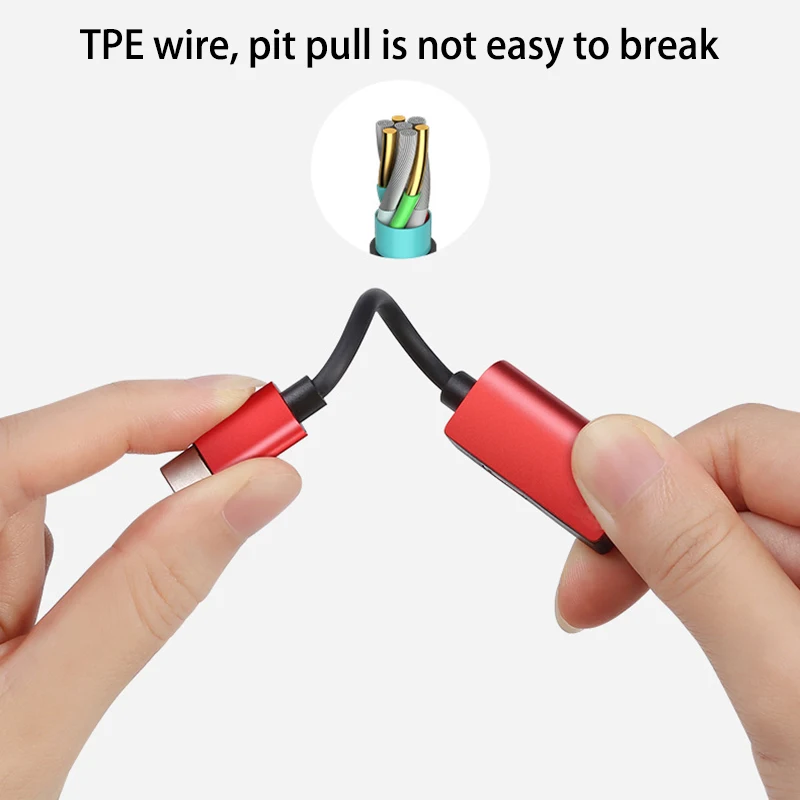 Роскошный 2 в 1 Type-C USB аудио конвертер зарядное устройство для телефона наушники