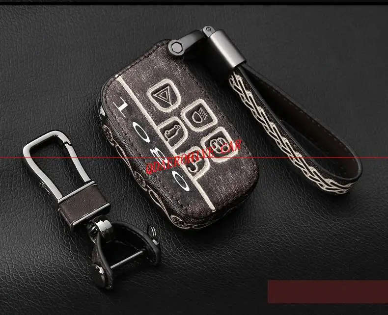 QDAEROHIVE чехол для автомобильного ключа из натуральной кожи JAGUAR XEL XFL|Футляр ключа| |