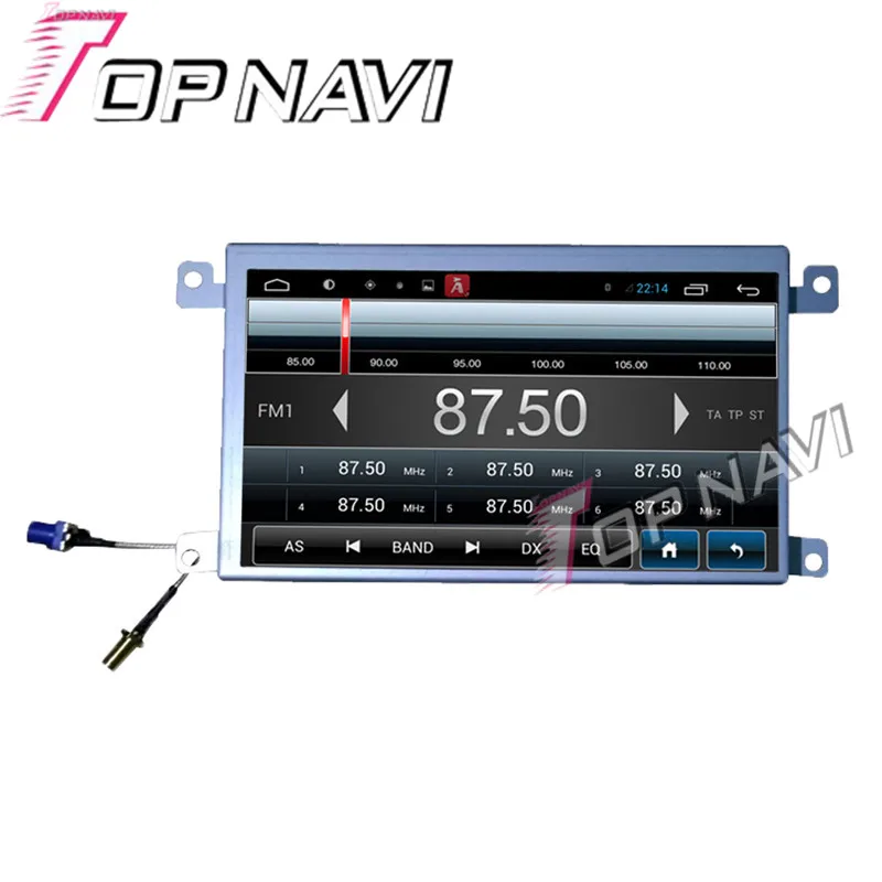 Topnavi Android 6 0 автомобильный пк GPS навигация для Audi A6L (2007 2008 2009 2010 2011) Q7 (2006 2012 2013 2014 2015)