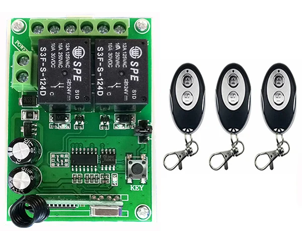 DC24V 2CH RF беспроводной фотоприемник + передатчики формы ellipse обучающий