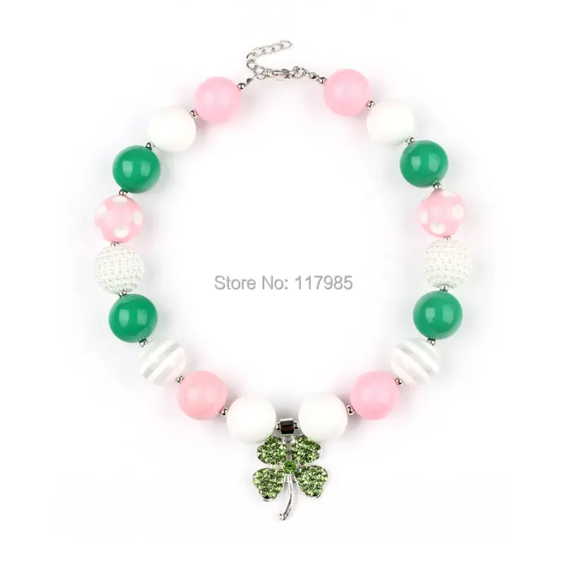 Комплект из 2 предметов ожерелье с изображением Дня Святого Патрика грубое