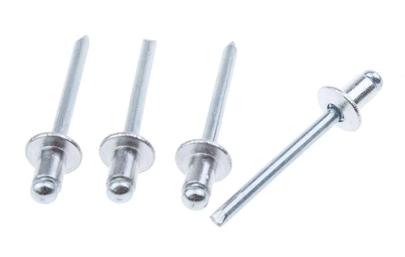 Горячая 50 шт. M2.4/M3.2/M4.0/M4.8* 6,4 алюминиевые глухие круглые заклепки для украшения ногтей