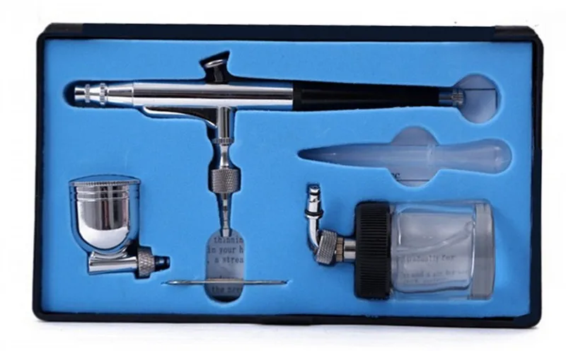 Аэрограф Двойного действия 0 3 мм с двумя чашками|set kit|set modelfree spray |