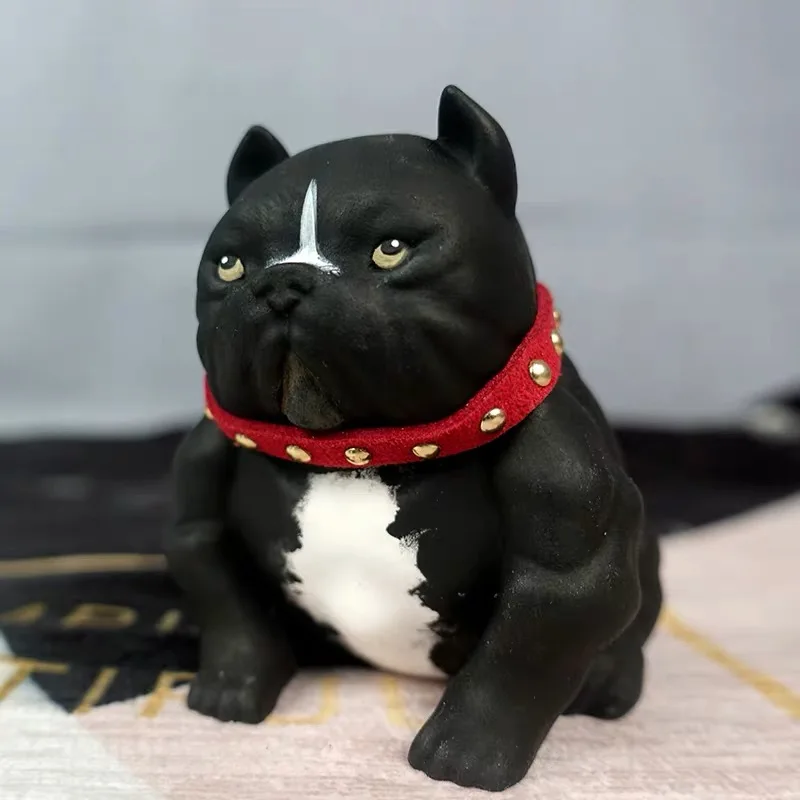 3D американская bully pitbull силиконовая форма пластырь для ароматерапии в форме животных Собака Автомобильная декоративная свеча форма для мыла формы для гипса