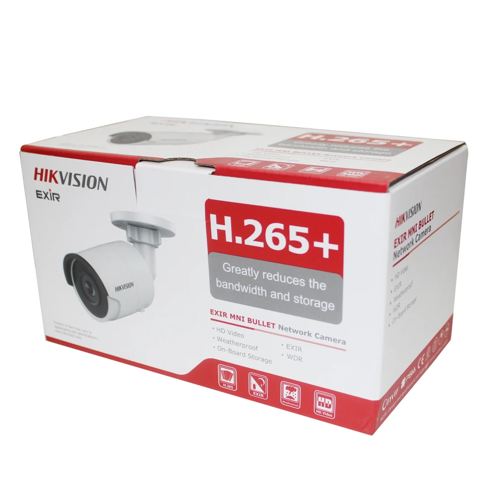 HIK Оригинальная английская 8MP H.265 цилиндрическая IP камера стандарта 3D DNR сетевая