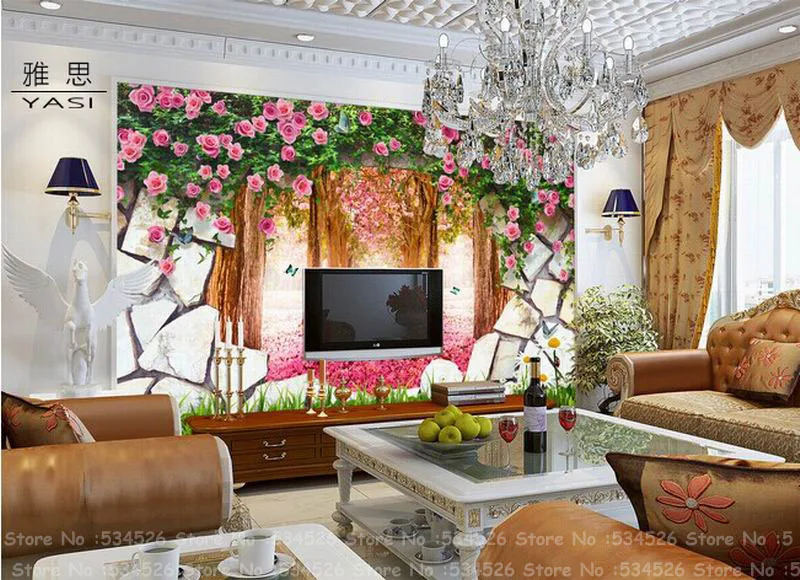 Фотообои с пейзажем обои для рабочего стола 3d настенная бумага сказочный фон