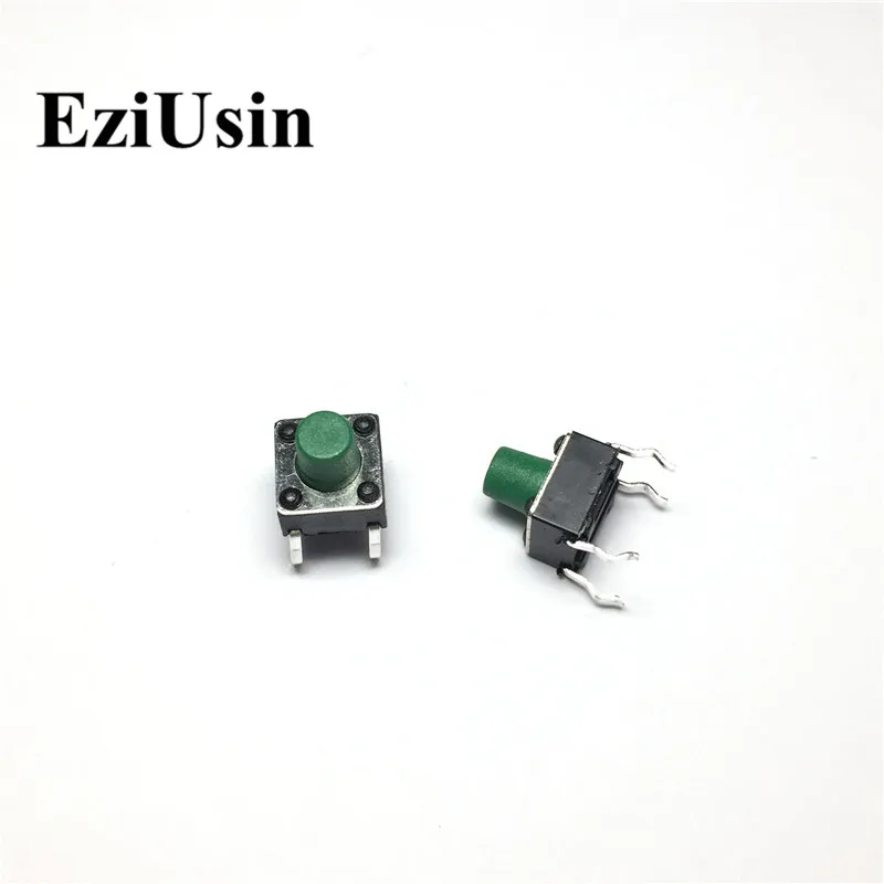 EziUsin 6*6*7 зеленый свет сенсорный Микро Переключатель DIP микро переключатель