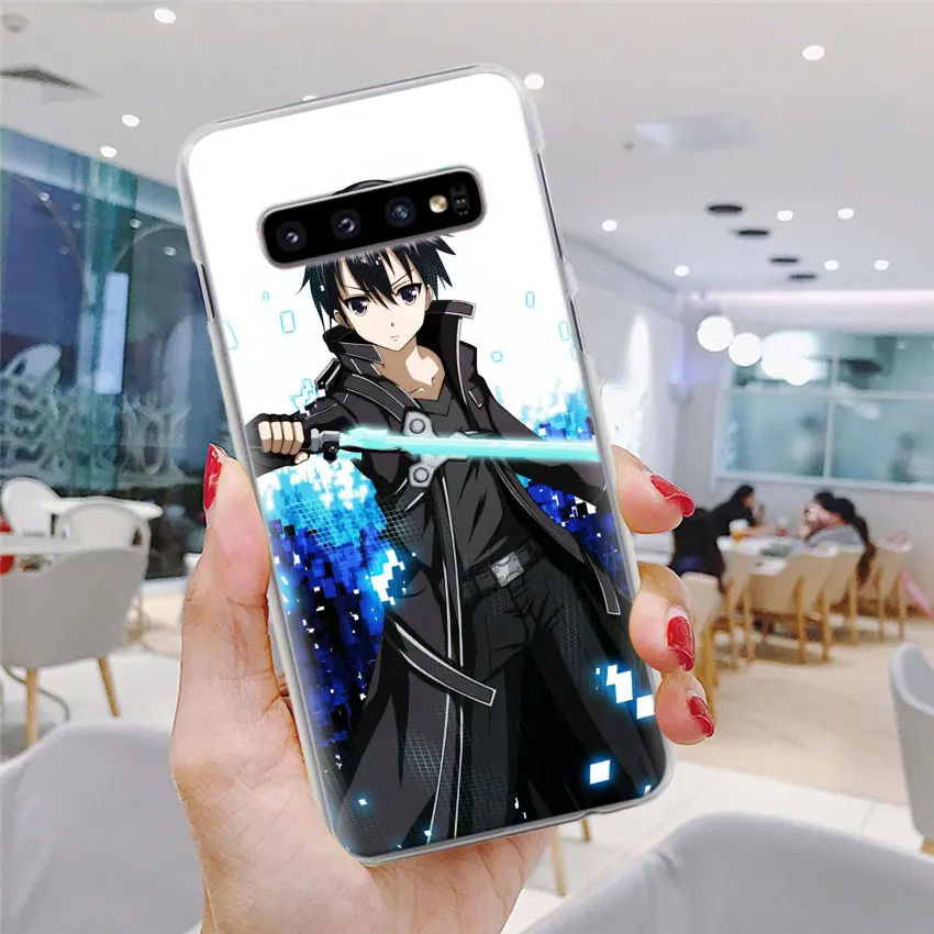 Обувь для вечеринки в Стиле косплей Sword Art Online(SAO), чехол для телефона аниме для samsung Galaxy S10e S10 плюс S7 S8 S9 Plus Note 8 9 M10 M20 M30 жесткий чехол Coque