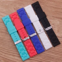 watch accessories silicone strap 20mm 18mm buckle waterproof breathable mens ladies strap suitable for all brands