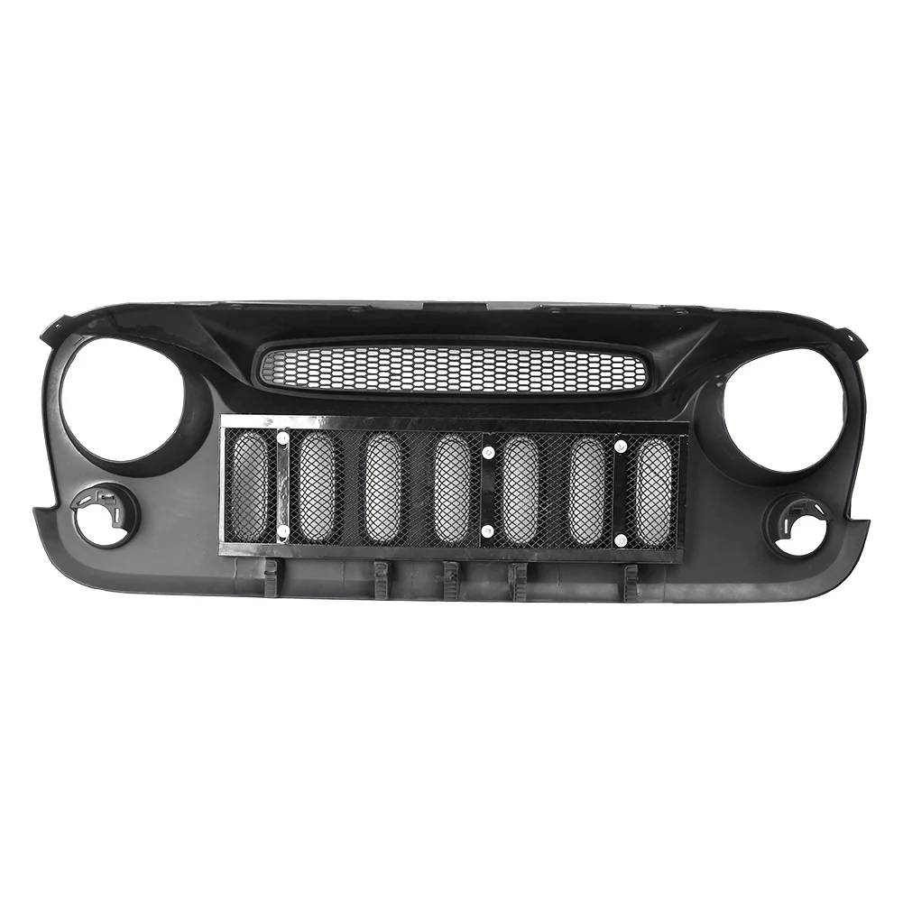 Для Jeep Wrangler JK 2007 2017 Передняя сетка решетка гриль Призрак Стиль автозапчасти