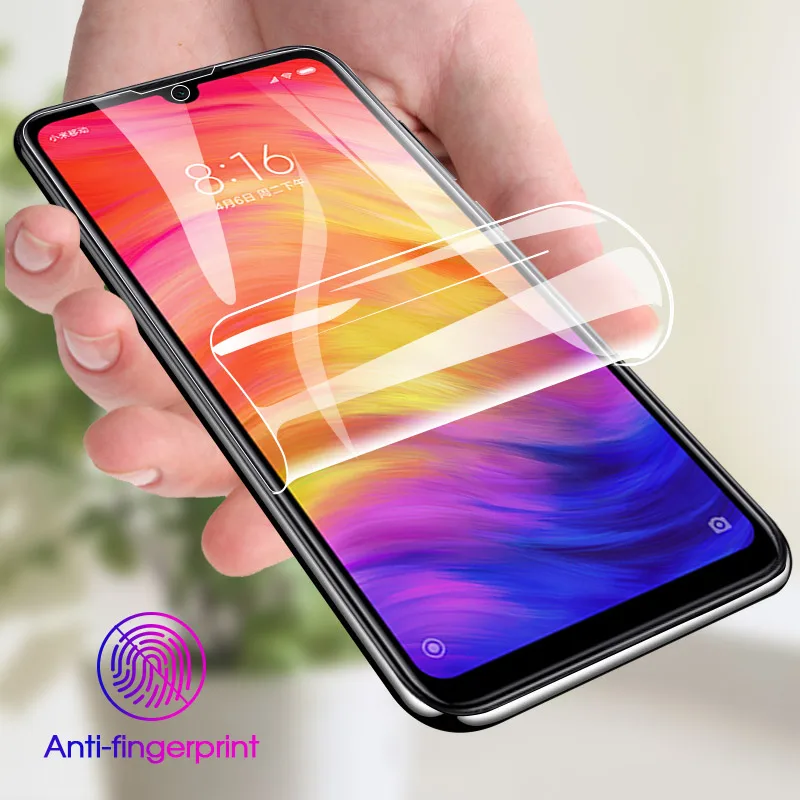 Гидрогелевая пленка для Xiaomi Redmi 7 6A Note 6 Pro NOTE7 защита экрана ультратонкое