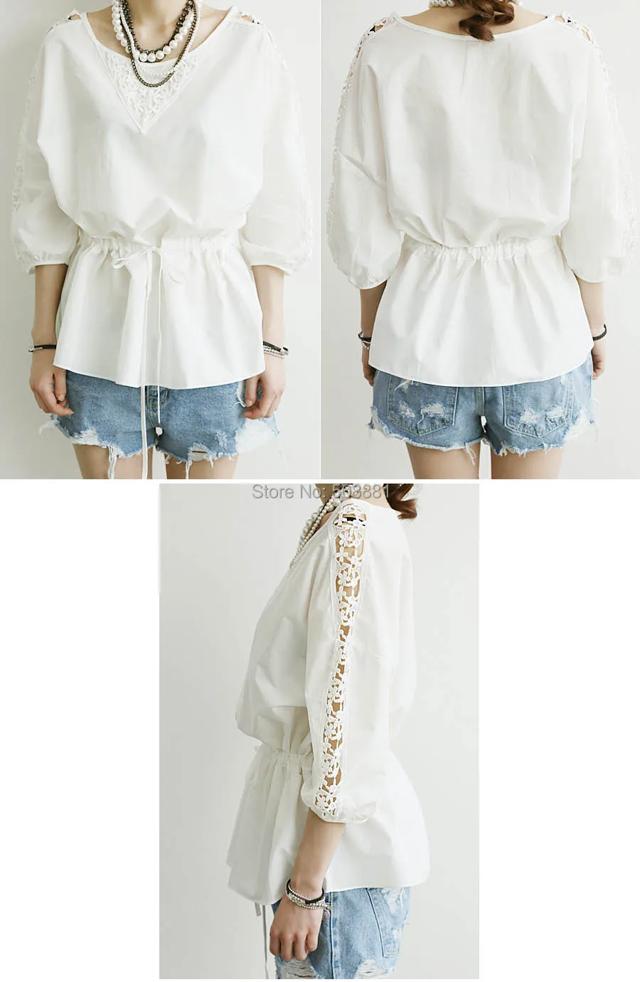 Осень цветок вышивка хлопок винтажный свободного покроя рубашки для женщины