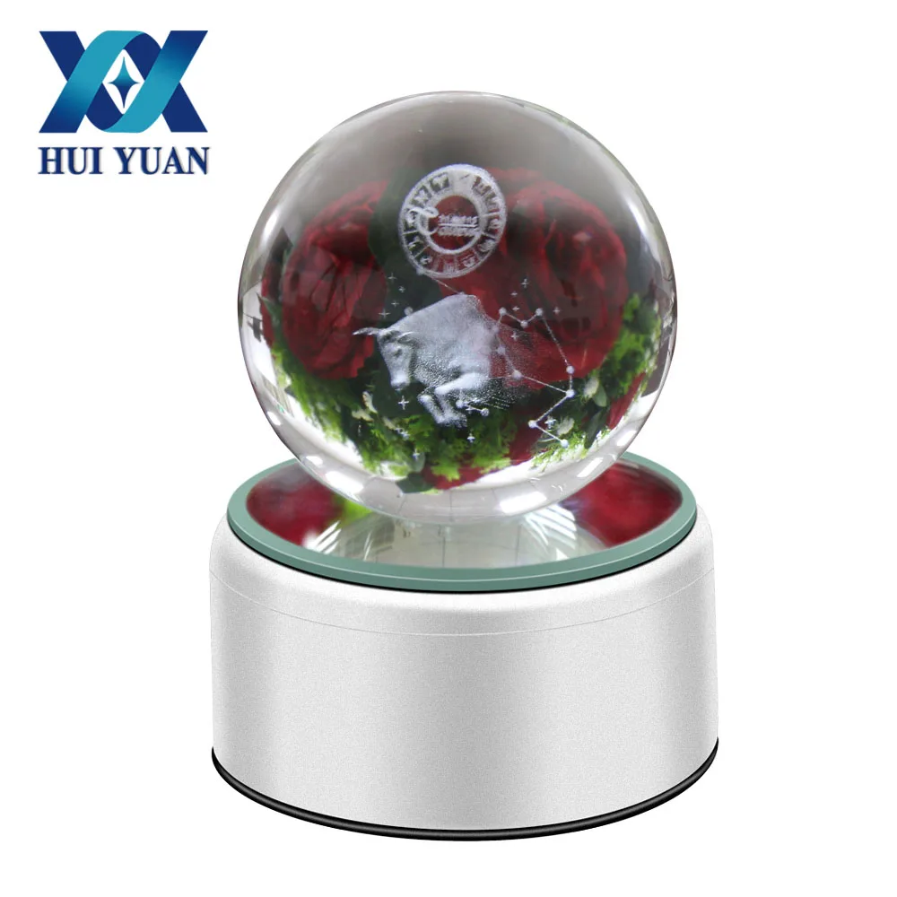 Хуэй Юань 12 Созвездие Телец 8 см Кристалл Pokeballs Новые экзотические лампы 3D