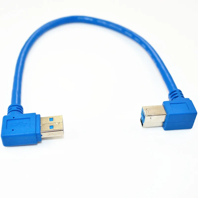 0 3 м USB мужчина правильный изгиб к мужчине B правый локоть 90 градусов жесткий диск