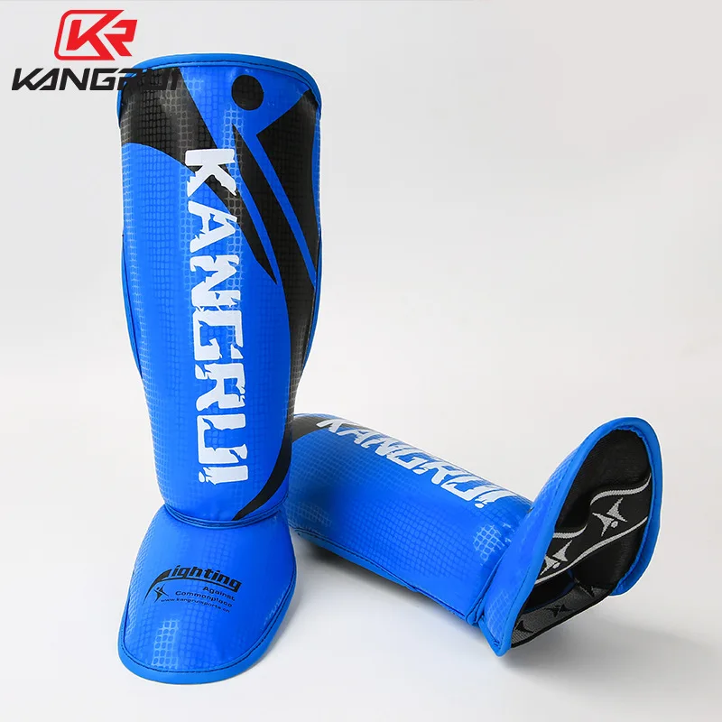Защита для голени ММА/муай-тай бокса детей и взрослых с подставкой защита ног