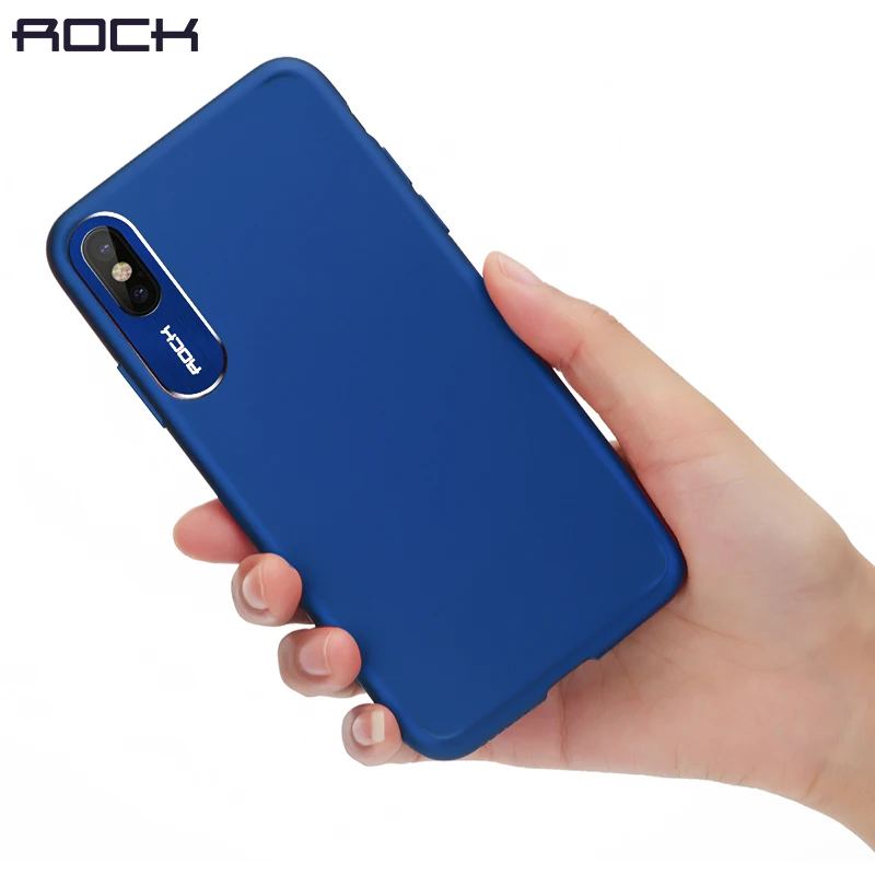 For iPhone X Case ROCK Luxury Business Style Metal Phone Camera Protection Transparent XS Cover | Мобильные телефоны и