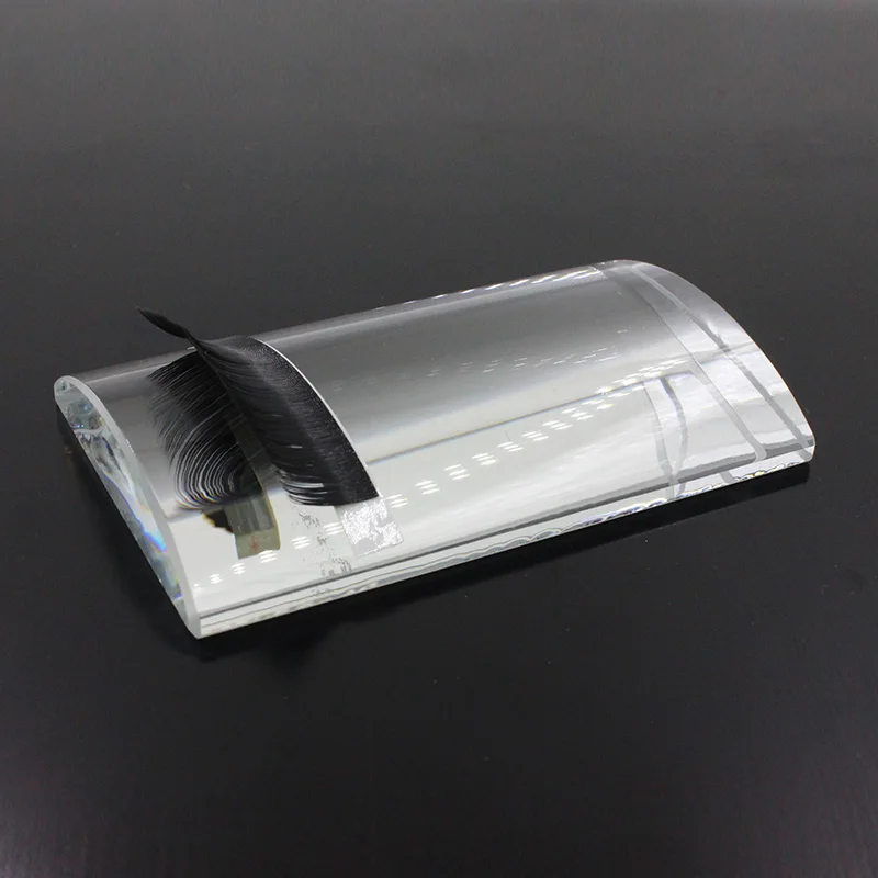 U изогнутый Хрустальный клей поддон с чехлом держатель для ресниц Накладные