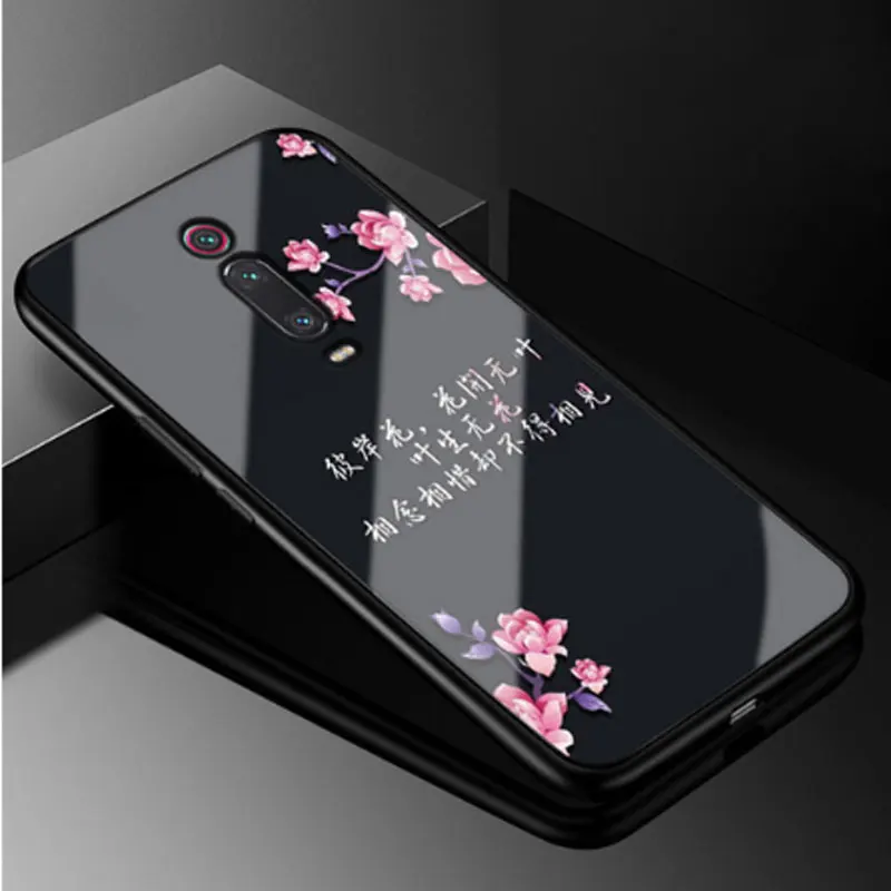 Чехол для Xiaomi mi 9 T Pro, жесткий чехол из закаленного стекла для Xiaomi mi 9 T, мягкий бампер из ТПУ для mi 9 T 9 T Pro mi 9TPro Coque - Цвет: 40