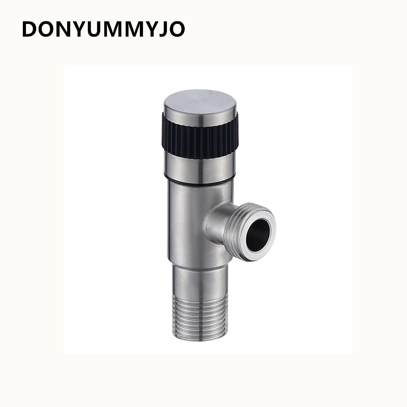 

DONYUMMYJO 1pc Bibcocks 304 Stainless Steel Angle Valve Toilet Water Heater 1/2 ' Thickening Extension valve DN15 BSPT