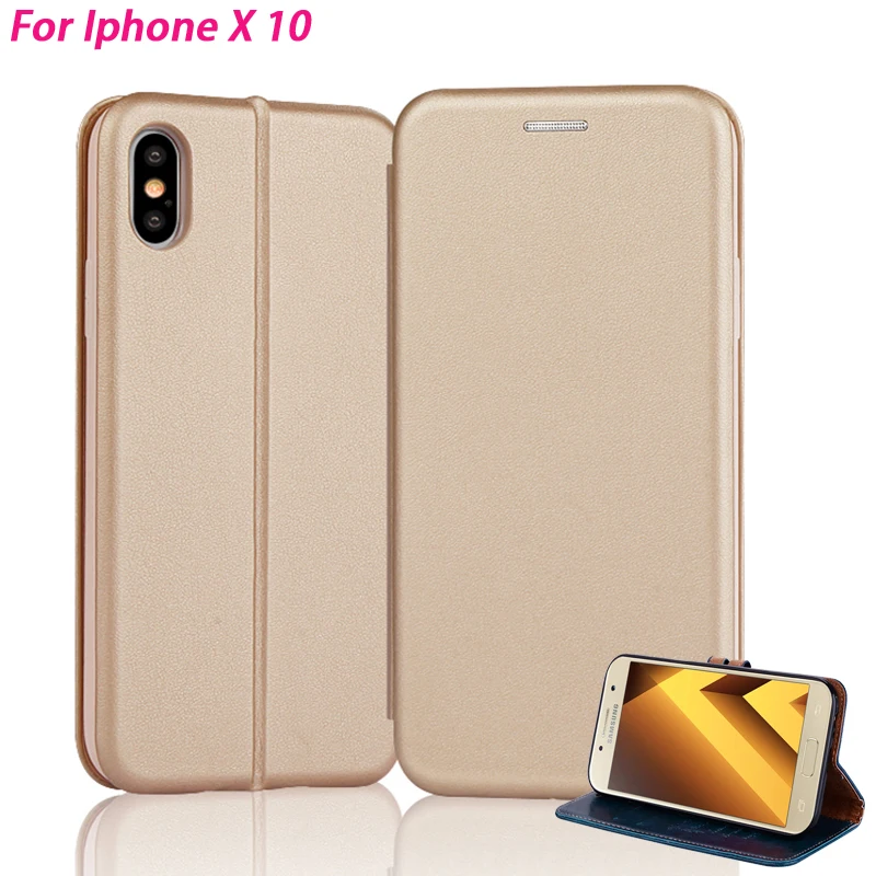 YonLinTan leather i case For apple Iphone x 10 iphonex 5.8&quot Flip phone back coque luxury cover wallet book Card Magnetic cases |