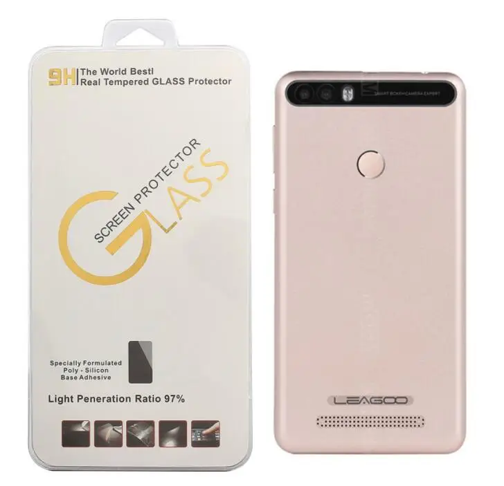 Для leagoo kiicaa Мощность закаленное Стекло Плёнки Экран протектор Роскошные 9 H 0.26 мм
