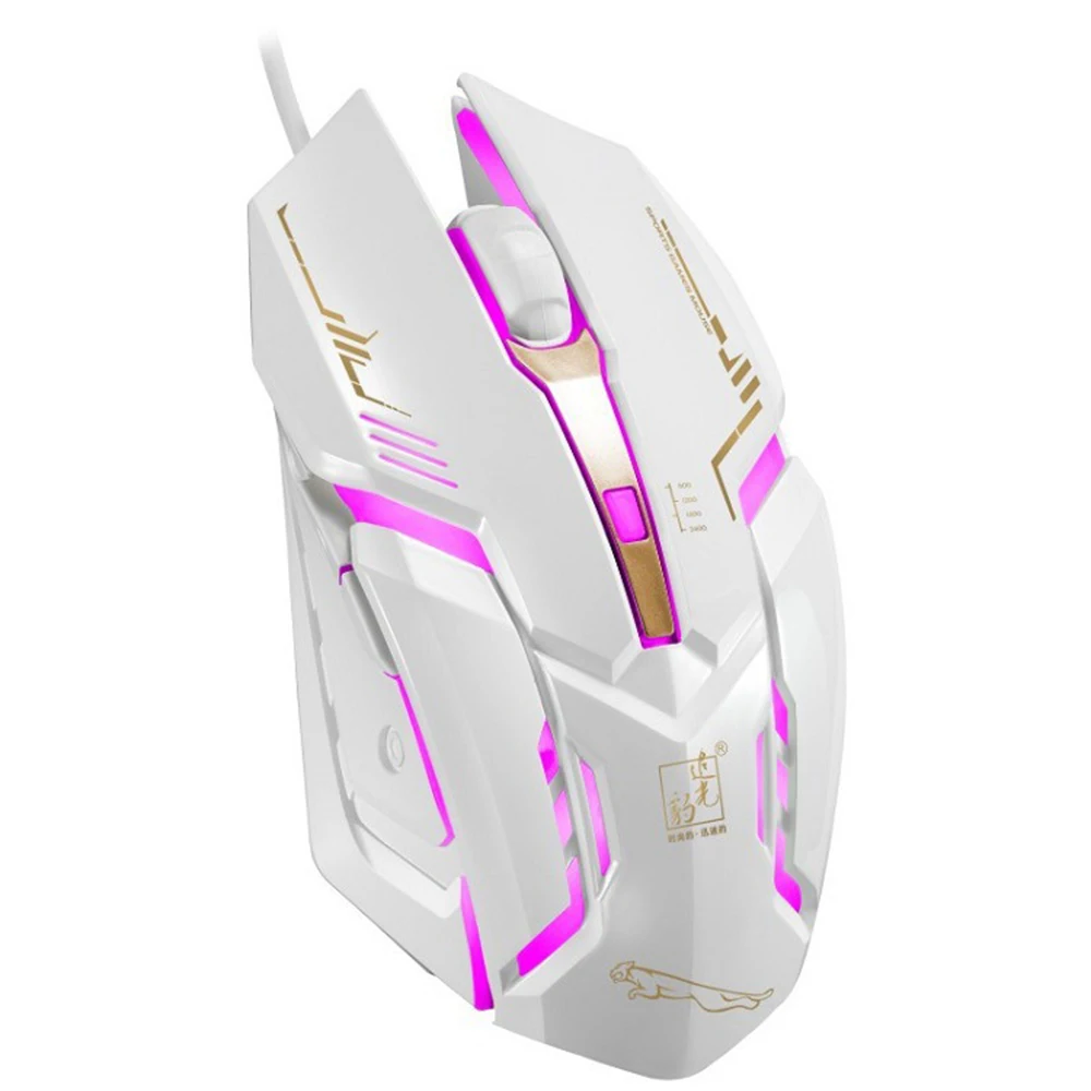

2019 New Wired Aggravated/Gaming Mouse Colorful Glowing DPI Gaming Mice With USB Interface 6 (key) 1600DPI Optical Mouse