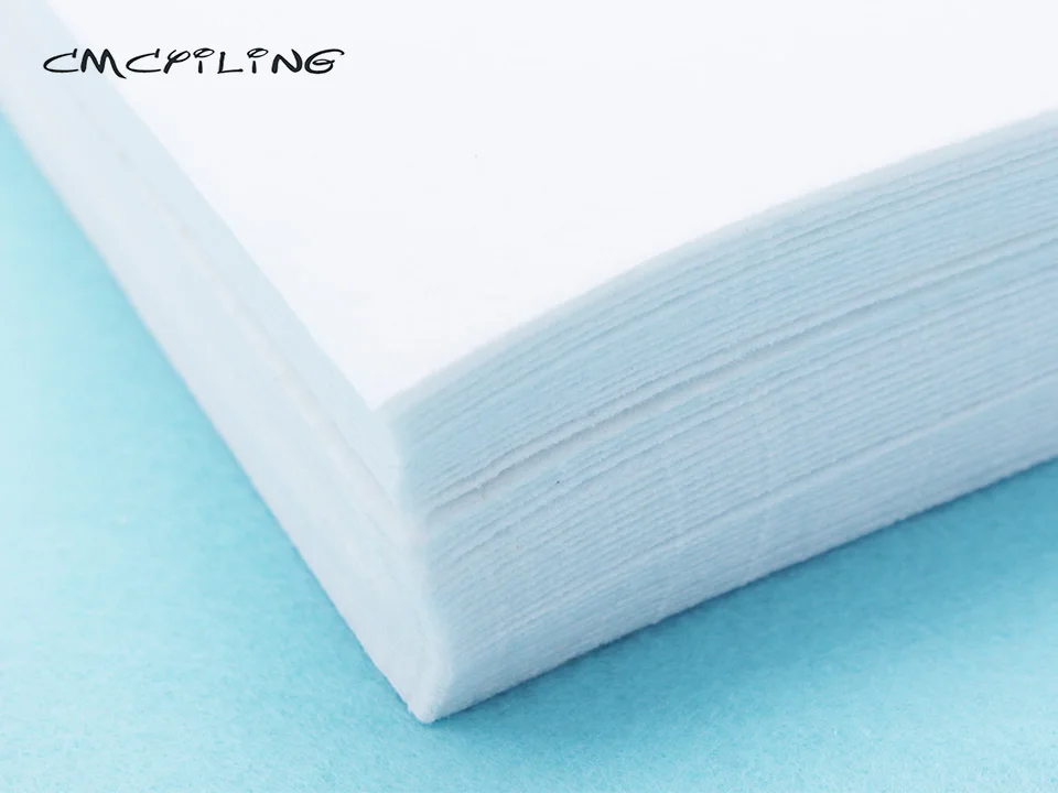 CMCYILING 40 шт./партия 20*20 см белая фетровая ткань 1 мм Толщина полиэфирная ткань для шитья альбом для вырезок для рукоделия фетровый лист Feutrine