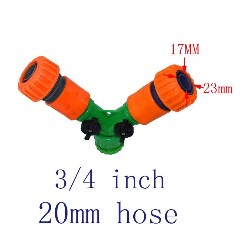 Wxrwxy Garden 2 way tap 1/2 garden hose 3/4 делитель воды кран &quotоросительный соединитель 16 мм splitter