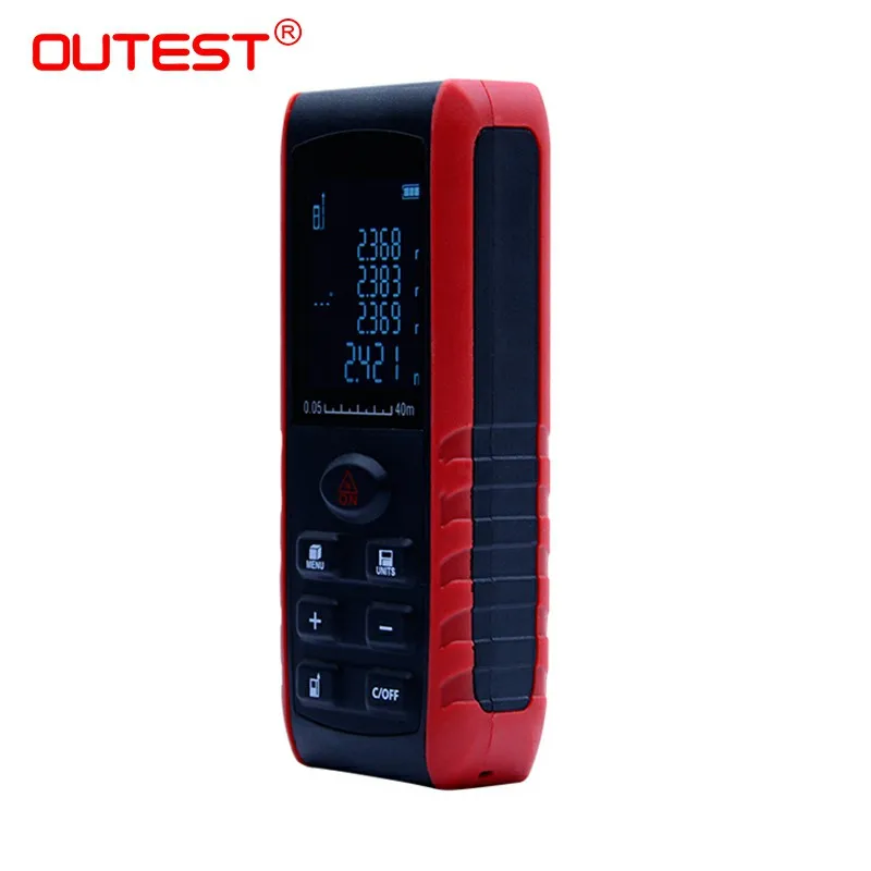 

Digital Laser Distance Meter 40m/60m/80m/100m Portable Range Finder Area Volume Measurement with Angle Indication hot sale