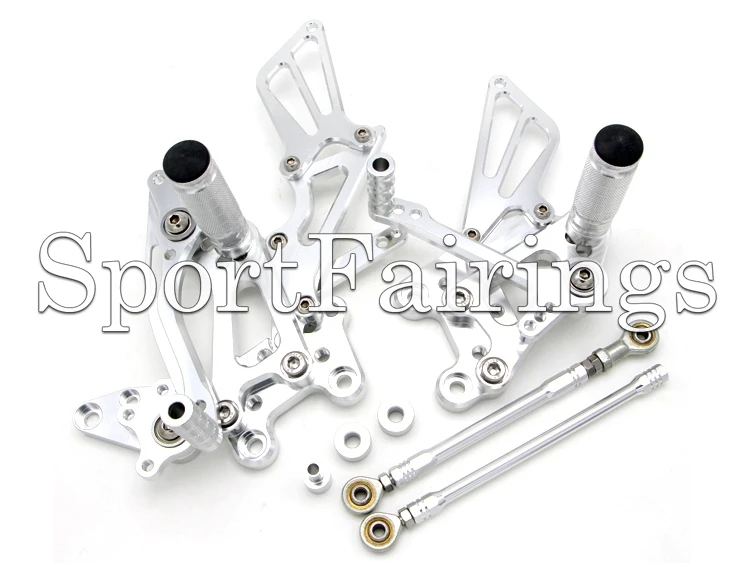 

Регулируемый CNC Заготовка Черный Серебряный задний Набор для Honda CBR600RR 03 04 05 06 CBR1000RR 04 05 06 07 мотоциклы