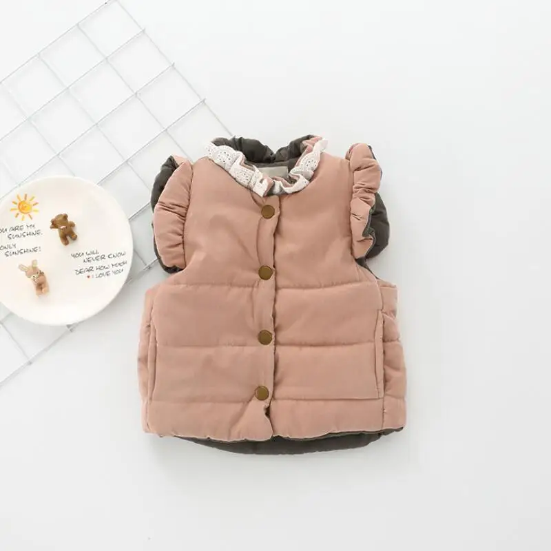 Демисезонный детский жилет с бантом для девочек JW6051 2018|infant vest|veste cutevest vest |