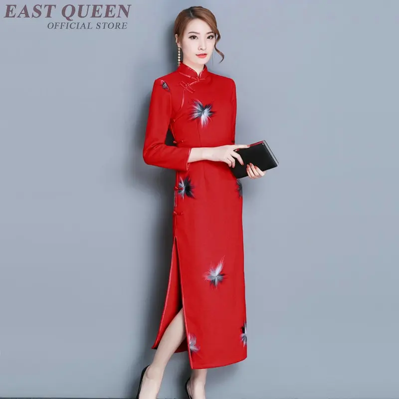 Cheongsam qipao китайское оригинальное платье китайская женская традиционная китайская одежда qi pao Женское зимнее платье AA3325