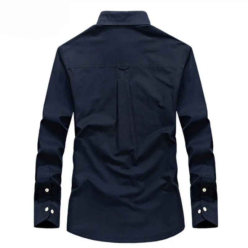 MORUANCLE мужские повседневные рубашки карго в Военном Стиле с длинным рукавом