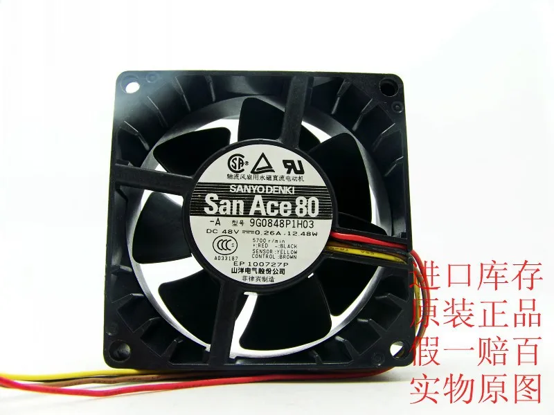 Для Sanyo 8038 8 см 9G0848P1H03 48 в тихий ШИМ вентилятор термостат сервер|pwm fan|fan thermostatfan server |