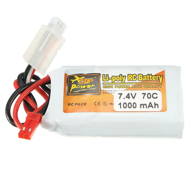 ZOP Power 7 4 В 1000 мАч 70C 2S Lipo батарея с разъемом JST | Игрушки и хобби