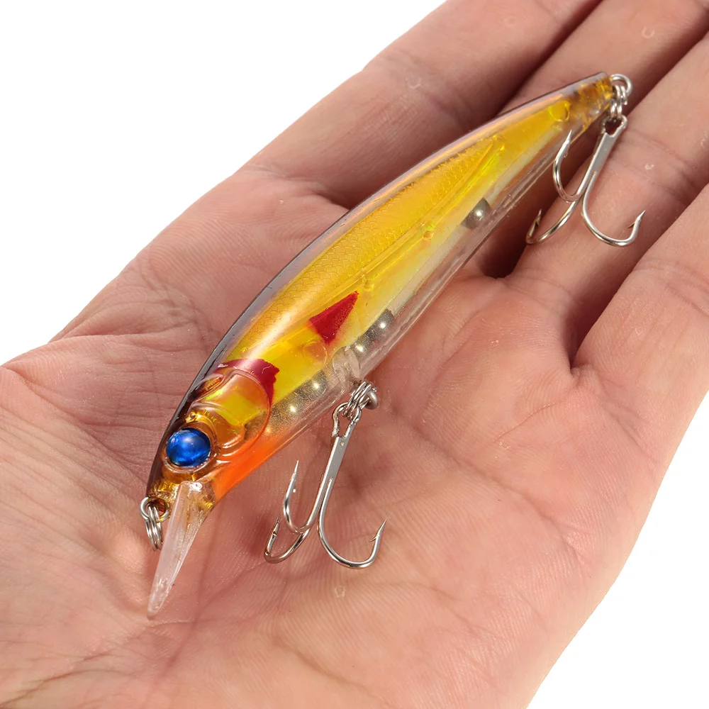 

Lixada 10pcs 11cm/13.5g Minnow Suspending Fishing Baits Lures Hard Bait Bass Artificial Crankbait Redfish Lure Swimbait Pesca