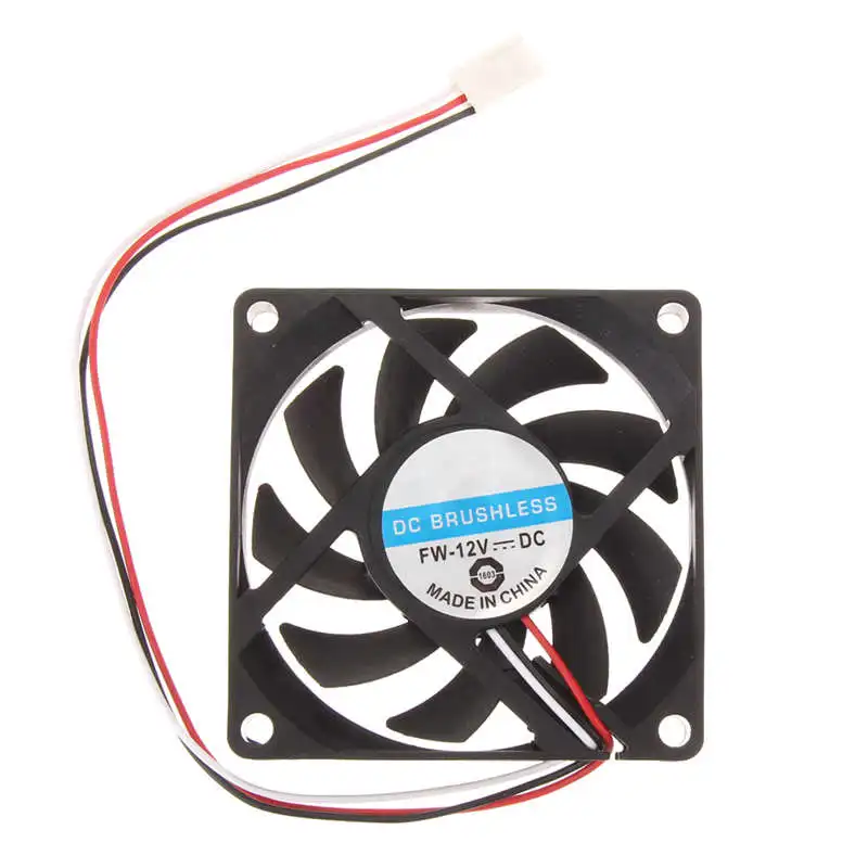 3pin 12v DC бесщеточный вентилятор для плавной работы тихий маленький ПК охлаждения
