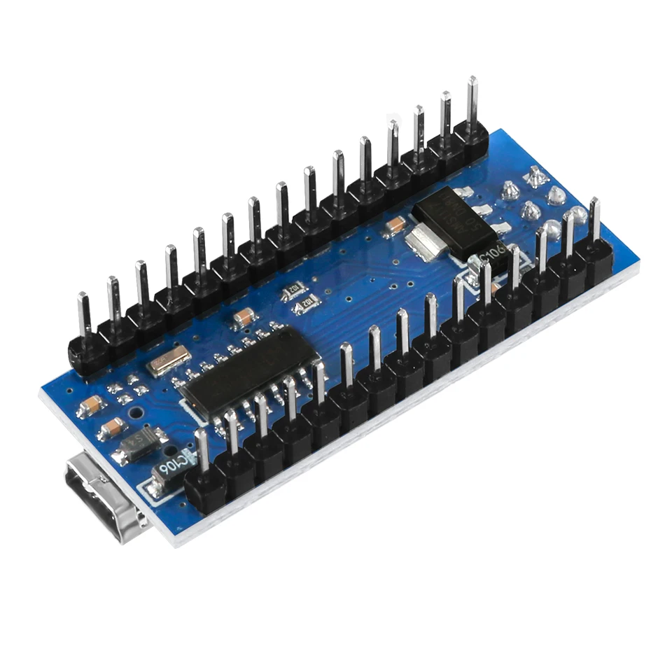 Nano Mini USB с Загрузчиком совместимый Nano 3,0 контроллер для arduino Nano v3.0 CH340 USB драйвер 16 МГц ATMEGA328P/168 P