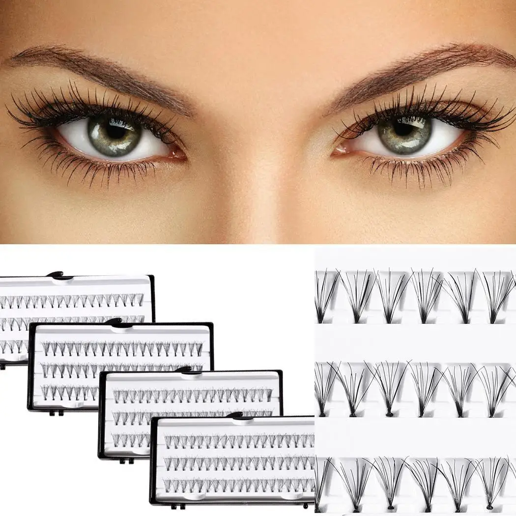Soft Long False 1 Fashion Eyelashes Cocktail Handmade Women Party Makeup Box Everyday Extension 12mm 14mm 10mm 8mm Plastic Black |